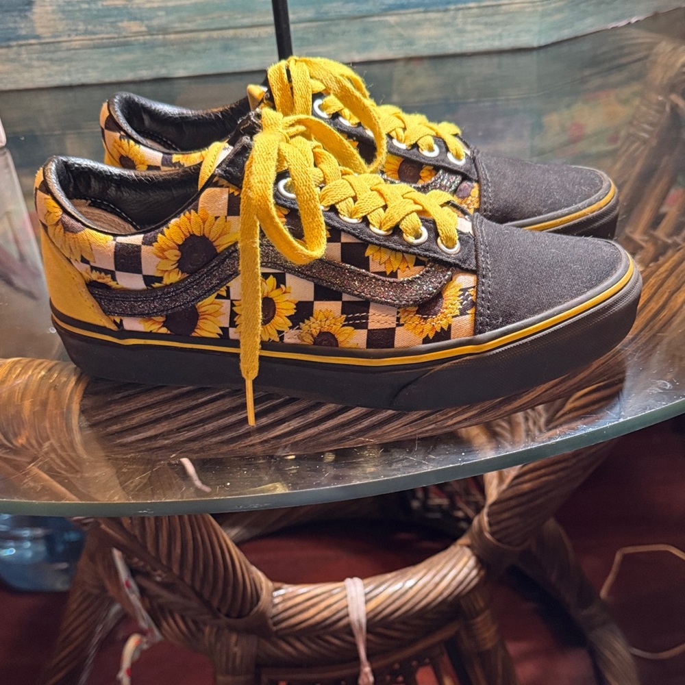 Vans  Sunflower Checkered Sneakers - Picture 2 of 7